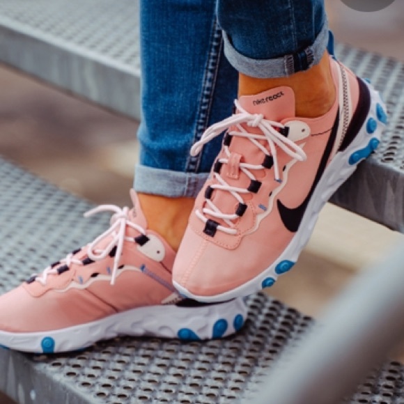 Nike Element React 55. Stardust coral/element grey - Picture 1 of 8